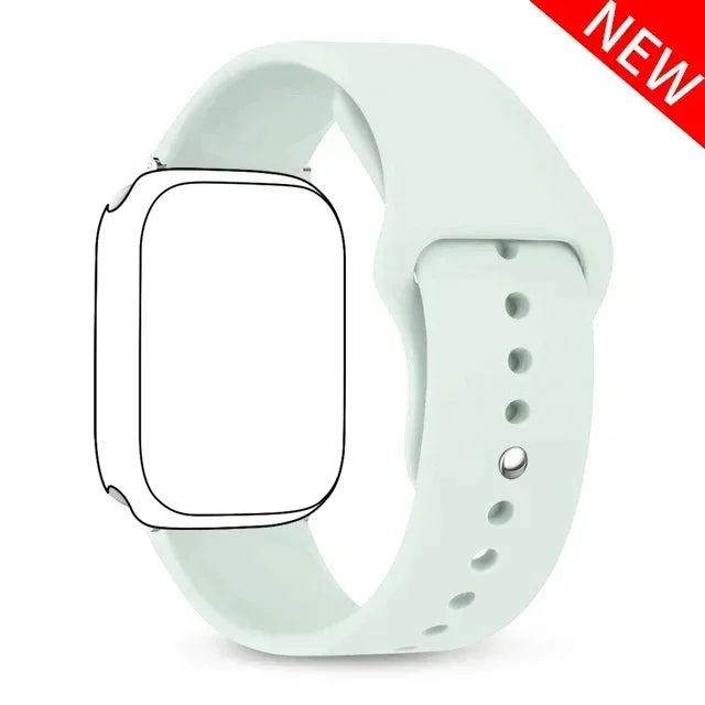 Silicone band For Apple Watch band 46mm 42mm 45mm 44mm 49mm 41mm 40mm 38mm band Apple Watch Series 10 9 8 Ultra 7 SE 3 4 6 Band