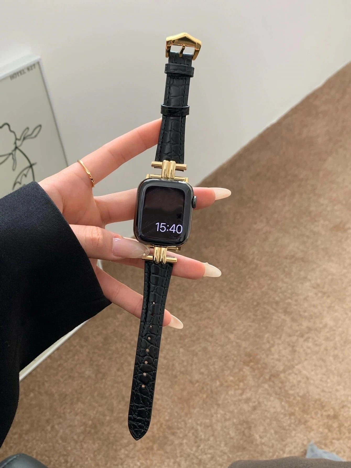 Leather loop Correa For Apple Watch band 11 10 9 8 7 6 5 4 3 38mm 40mm 41mm 42mm 44mm 45mm 46mm 49mm band