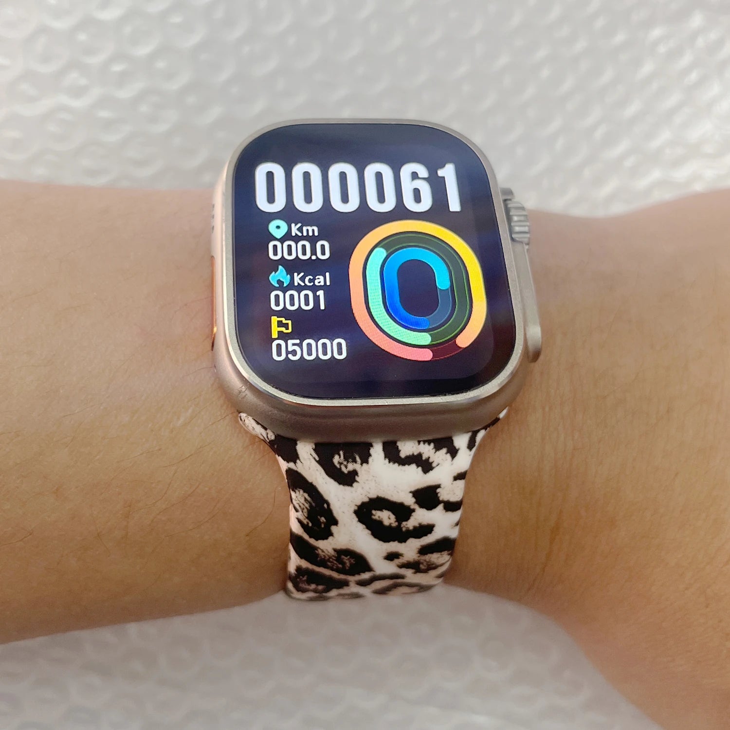 Silicone band For Apple Watch Ultra band 49mm 46mm 45mm 44mm Zebra pattern correa band Apple Watch Series 11 10 9 8 7 Watchbands