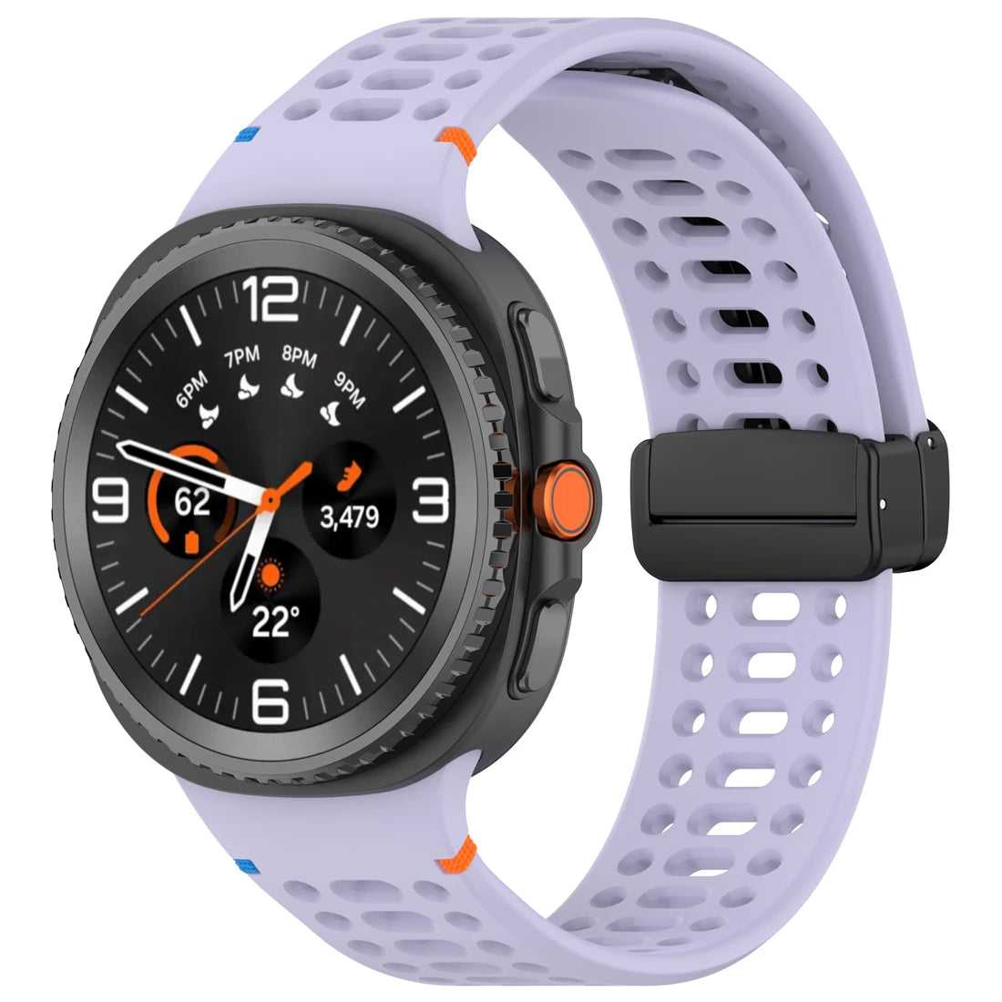 Air Hole Strap for Samsung Galaxy Watch 8 40mm 44mm Silicone Magnetic Buckle Wristband for Galaxy Watch 8 Classic Accessories