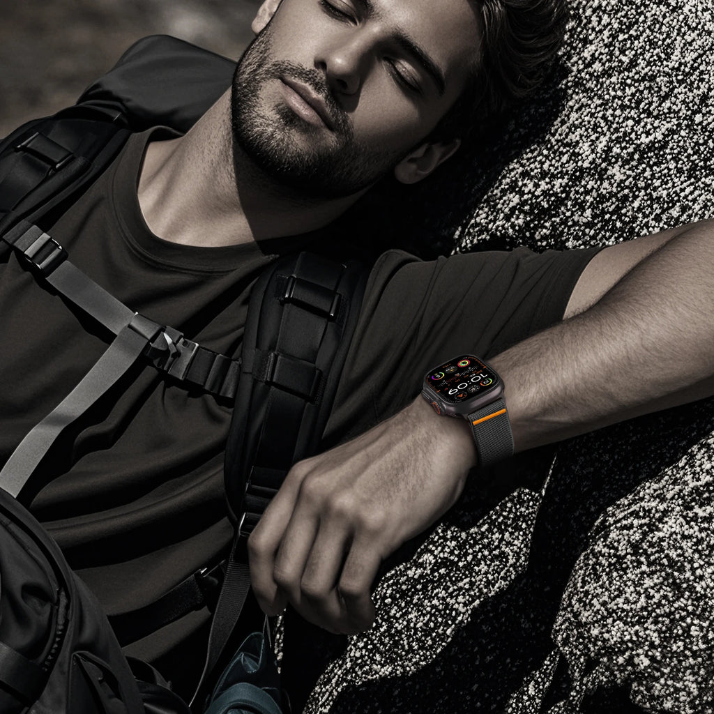 Magnetic Sport band For Apple Watch Ultra 2 band 49mm 45mm 46mm 44mm 42mm 41mm 40mm Nylon Correa band Apple Watch 10 9 8 7 6 5 4 SE