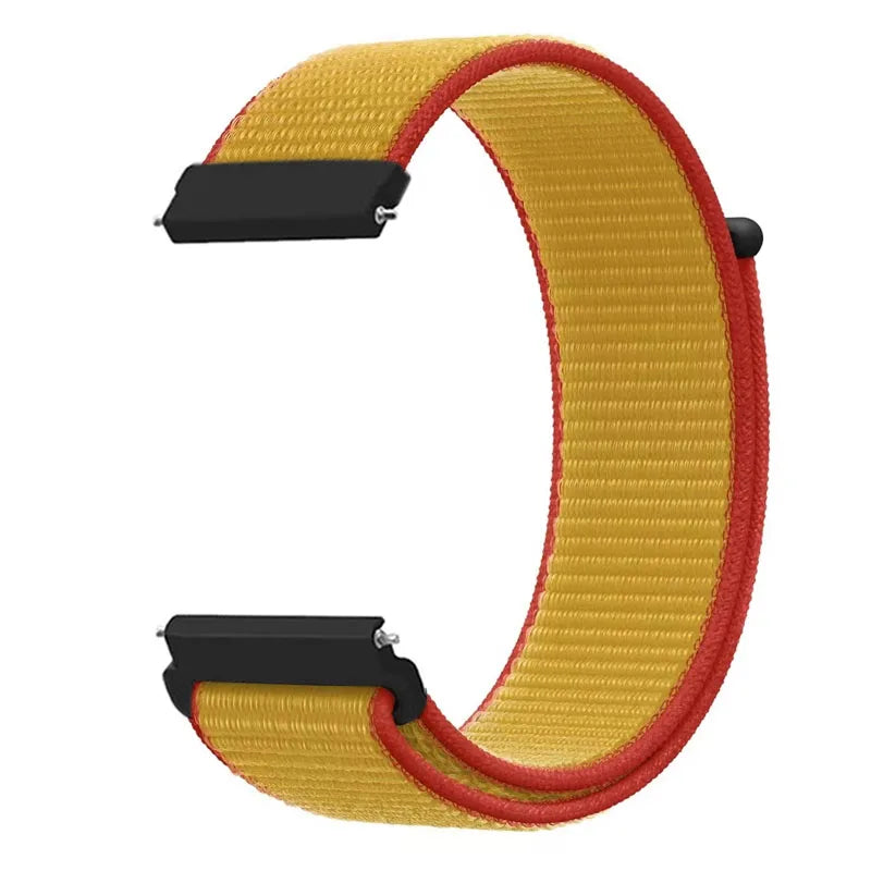 20mm 22mm Nylon Strap for Samsung Galaxy Watch 7/6/5/4 Huawei Watch 5/GT5/4/3 Pro 46mm Breathable Band for Garmin 970 965 955 55