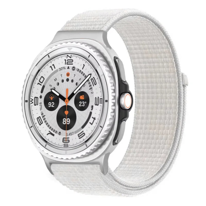 Official Nylon Strap For Samsung Galaxy Watch 8 40mm 44mm Metal Connecting Wristband Bracelet Samsung Galaxy 8 Classic 46mm Band