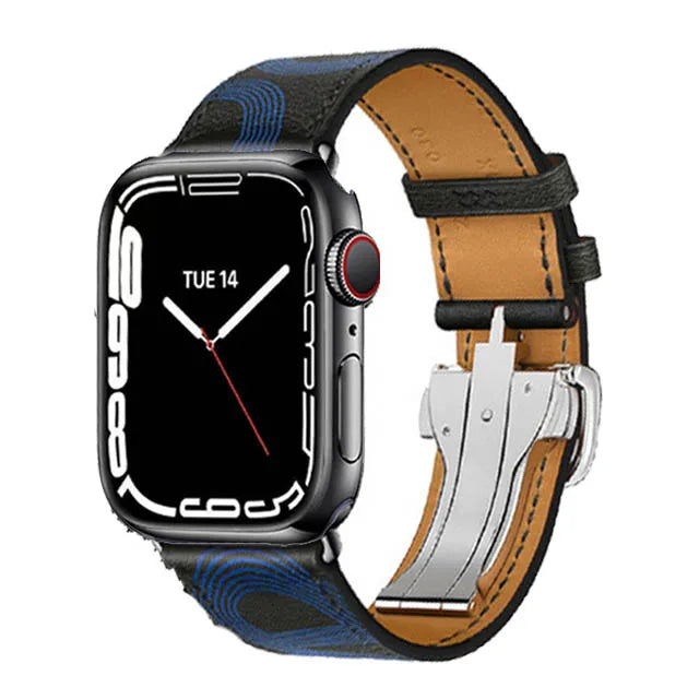 Genuine Leather band For Apple Watch Series 11 10 9 8 SE 3 band 46mm 44mm 41mm 45mm 42mm 38mm band Apple Watch Ultra 3 2 1 49mm