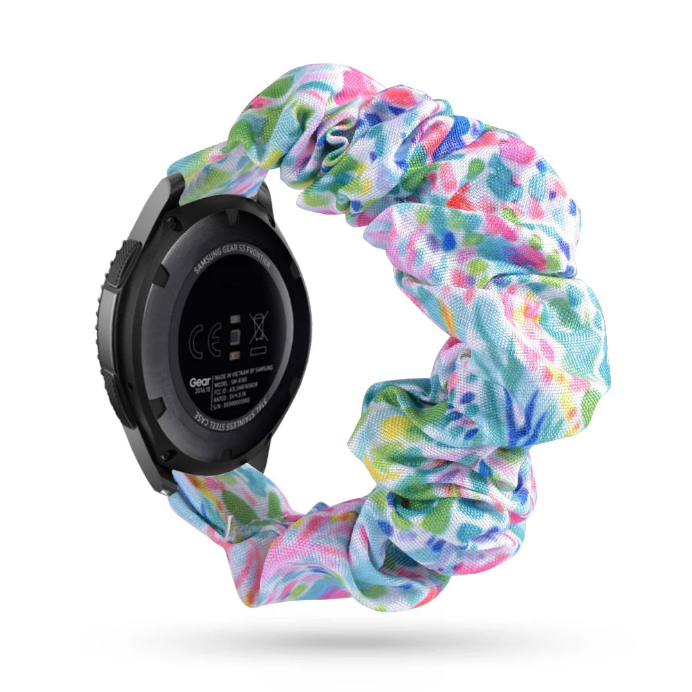 Scrunchie Strap For Samsung Galaxy watch 7/4/5/6 pro 45mm classic 47mm 43mm SOLO LOOP belt correa bracelet HUAWEI GT 2 2e 3 band