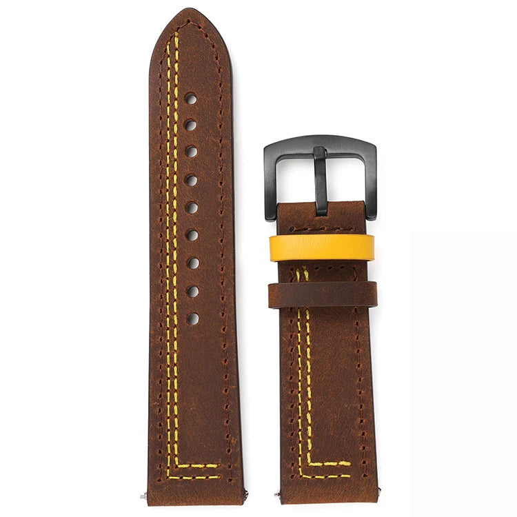 Leather band for Samsung Galaxy watch 6 strap 6classic/5/pro/4/Active 2 20mm 22mm bracelet Huawei Watch GT 2/2e/3/pro watchbands