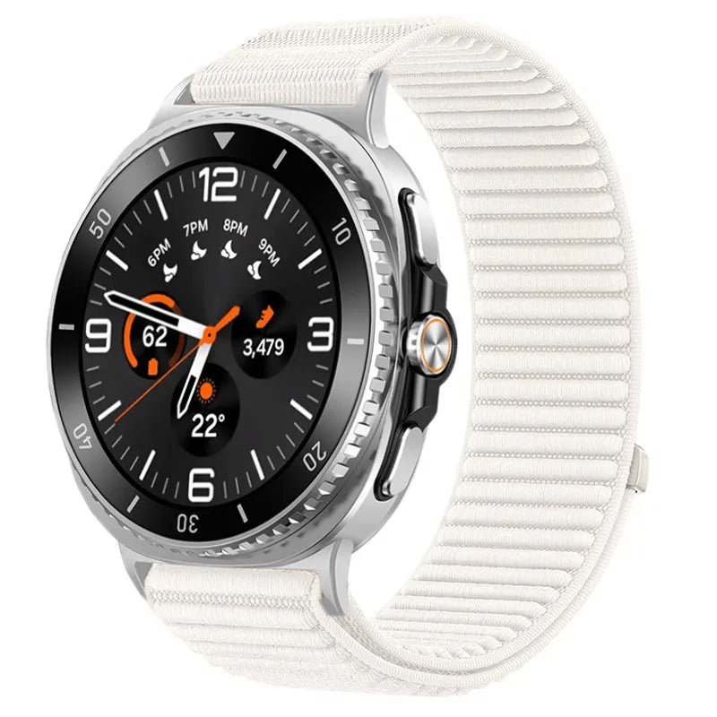 Sports Nylon Loop Strap For Samsung Galaxy Watch 8 Classic 46mm Official Fabric Bracelet Wristband For Galaxy Watch 8 44mm 40mm