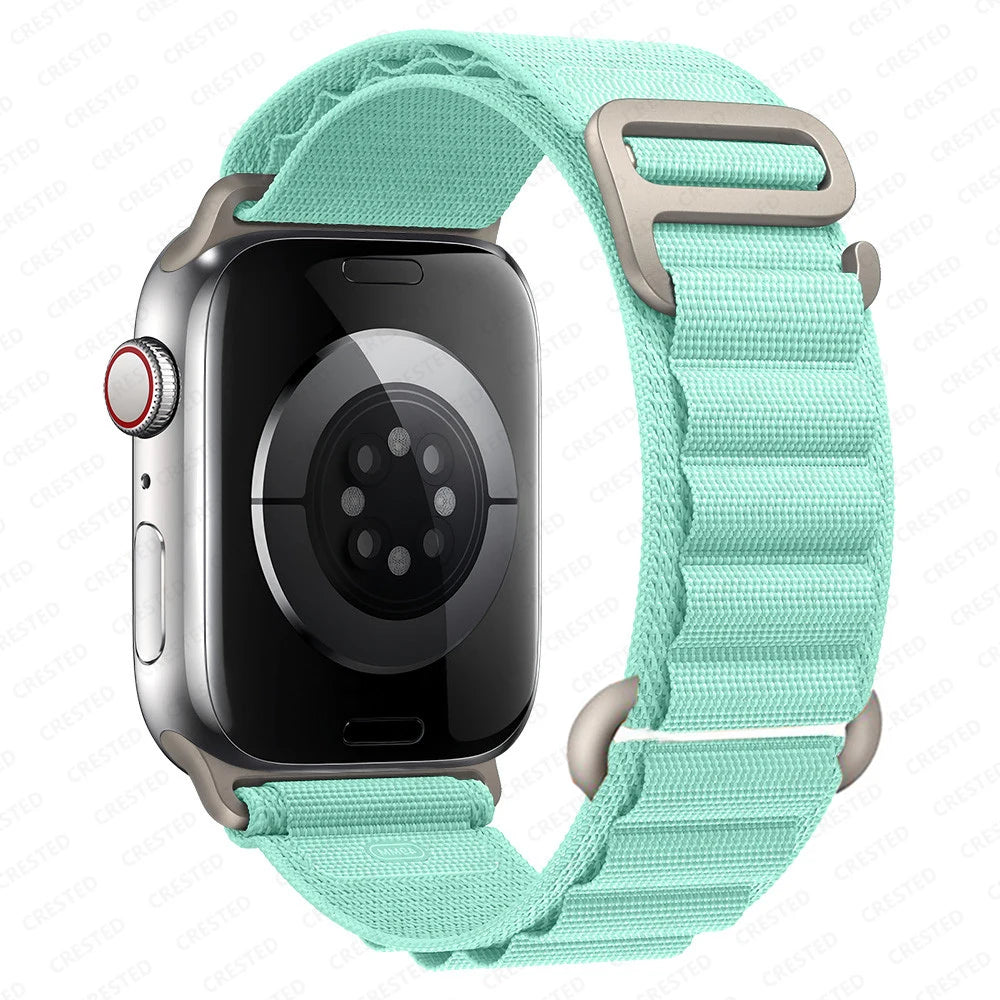 bands for Apple Watch Ultra 3 band 49mm 45mm 46mm 42mm 44mm 41mm 40mm Nylon Alpine band correa Apple Watch Series 11 10 9 8 7 6 SE