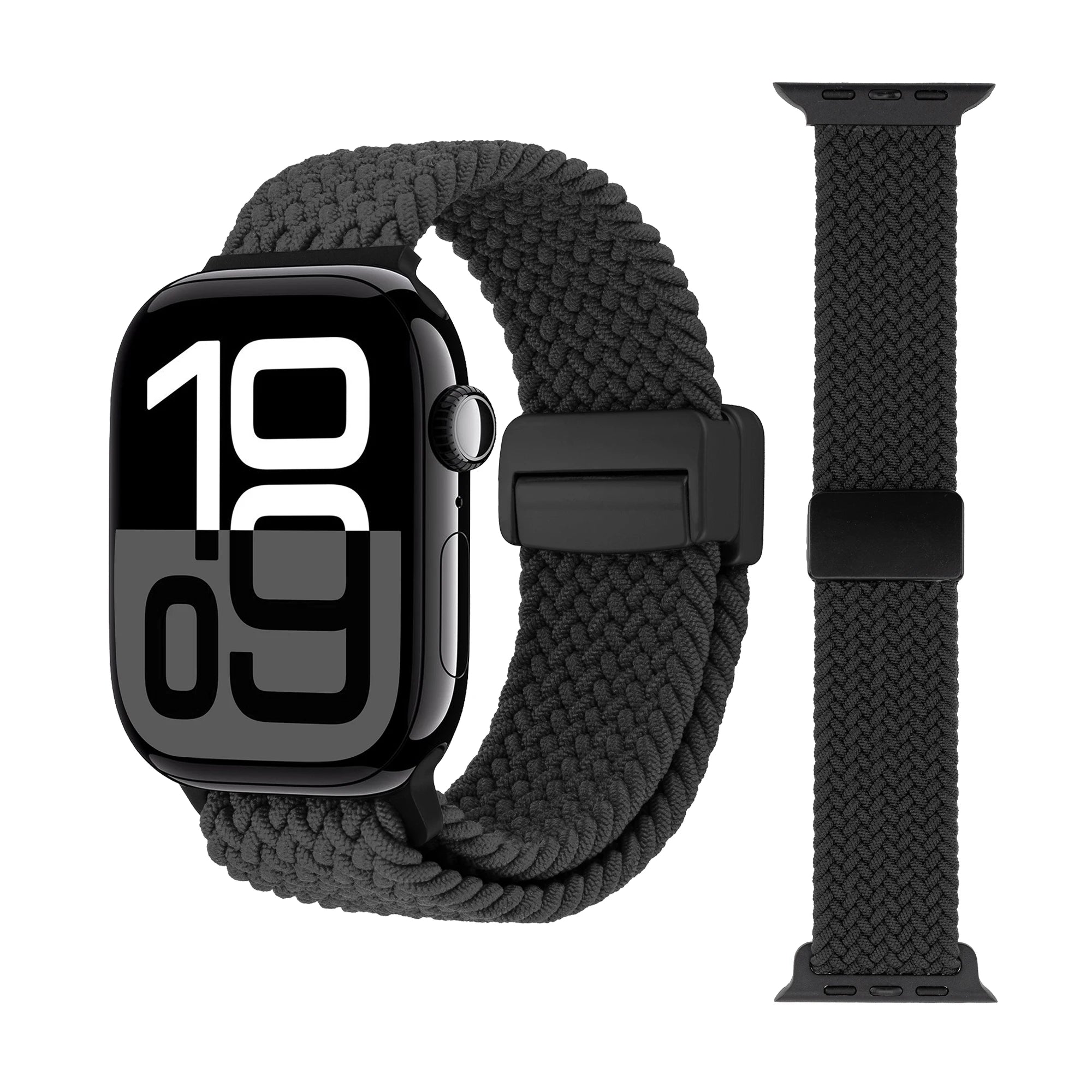 Braided Loop Nylon band for Apple Watch Ultra 2 49mm 46mm 42mm 45mm 41mm Magnetic band Apple Watch 10 9 8 7 6 5 SE 40mm 44mm Band
