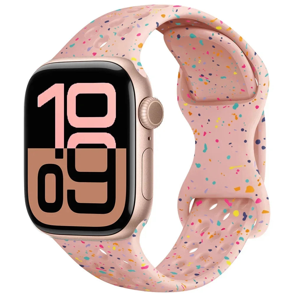 Silicone band for Apple Watch Series 11 10 46mm 42mm Sport band Apple Watch 9 8 7 6 5 SE 4 Ultra 3 2 49mm 45mm 44mm 40mm 41mm Band