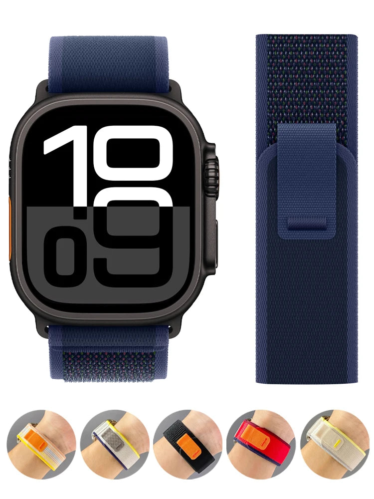 Trail loop band for Apple Watch Ultra 2 band 49mm 44mm 45mm 40mm 41mm 46mm 42mm 45mm 44mm band Apple Watch Series 10 SE 9 8 7 6 5