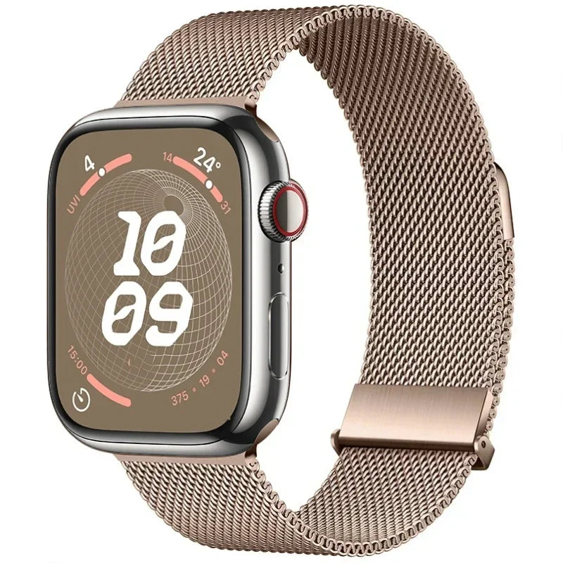 Metal Milanese band For Apple Watch Ultra 2 49mm 11 10 9 8 7 Magnetic band Apple Watch 6 5 SE 46mm 45mm 41mm 44mm 40mm 42mm