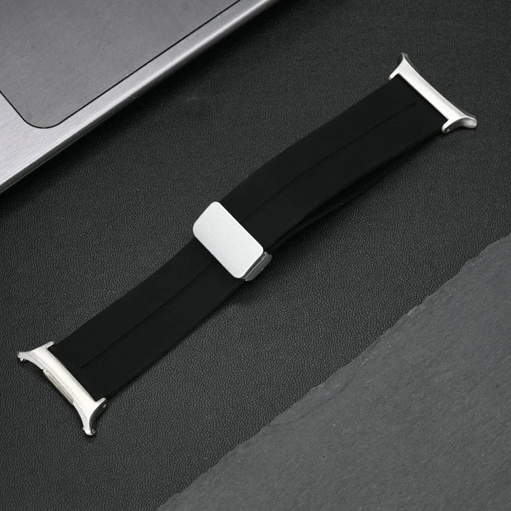 Soft Silicone Band for Samsung Galaxy Watch 8 40mm 44mm Magnetic Watchband for Galaxy Watch8 Classic 46mm Ultra 2025 Accessories