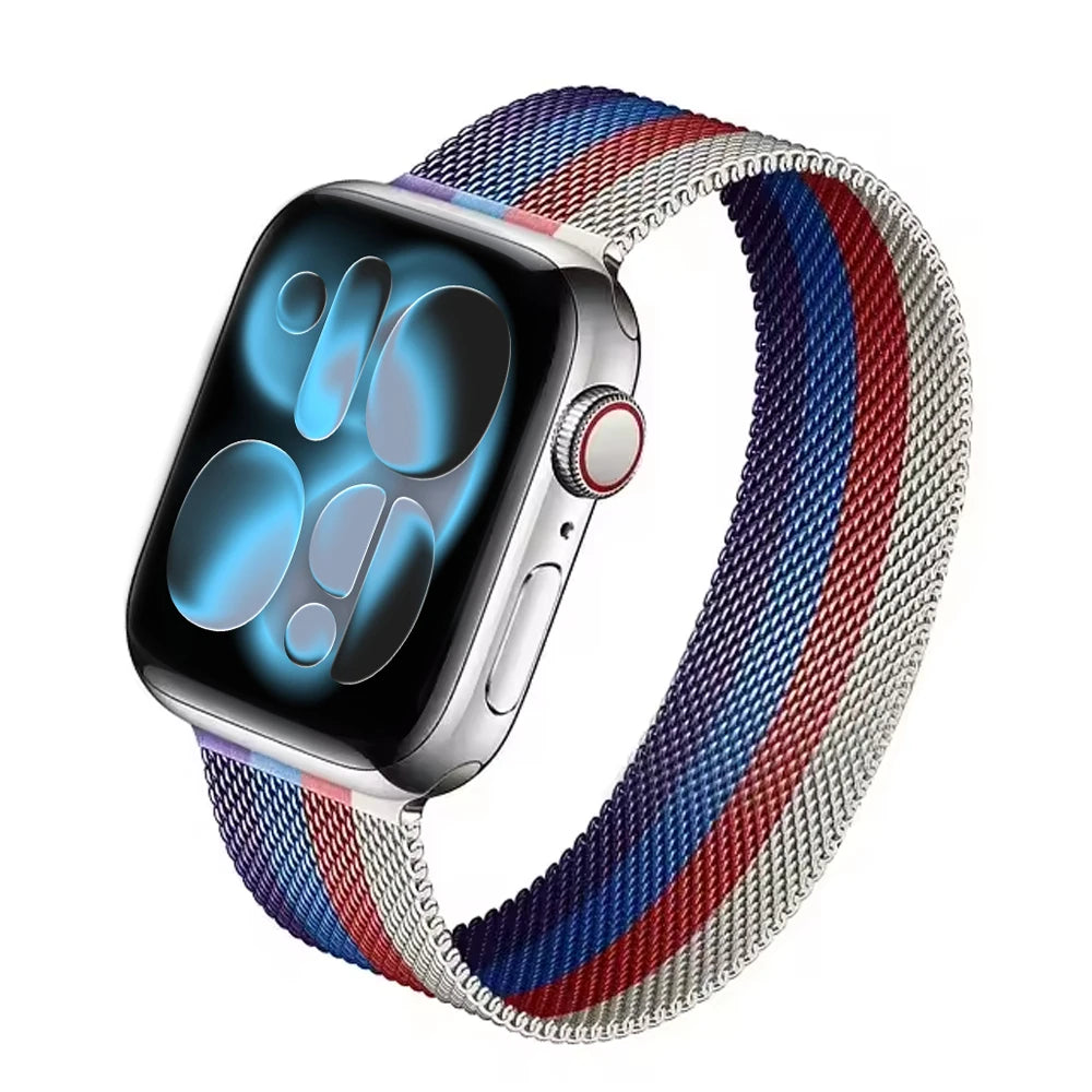 Milanese Loop For Apple Watch 11 band 10 9 7 SE 6 8 46mm 42mm 44mm 45mm 40mm 41mm belt correa band Apple Watch band Ultra 3 49mm