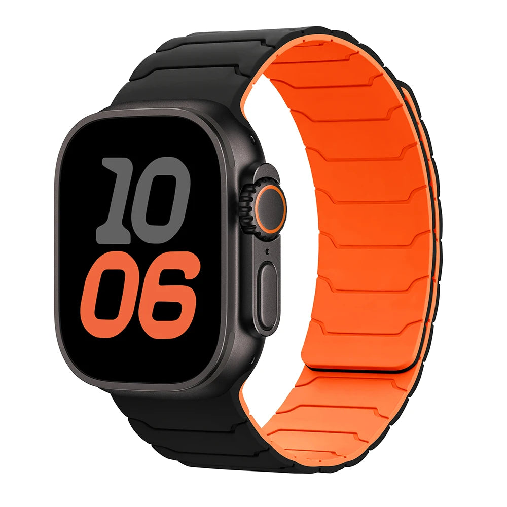 magnetic band For Apple Watch band Ultra 2 3 49mm 44mm 40mm 41mm 46mm 42mm 45mm 38mm Silicone band Apple Watch Series 11 9 8 SE 10