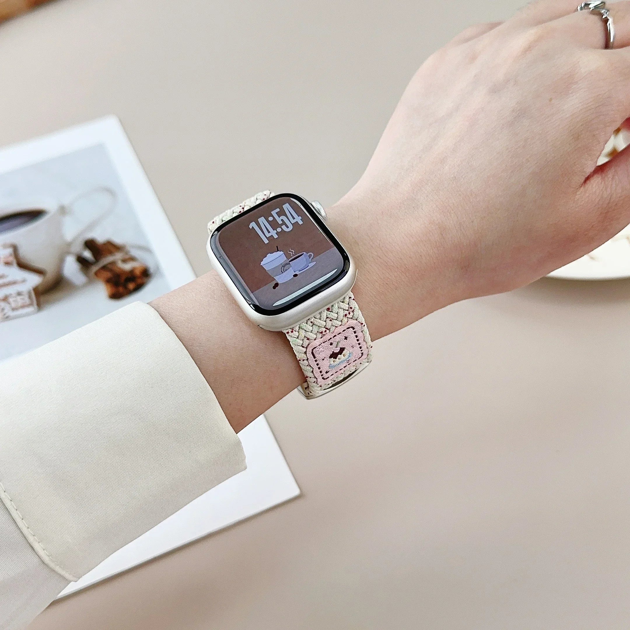 Nylon band For Apple Watch band Ultra 44mm 40mm 45mm 49mm 41mm 44mm magnetic buckle Braided band Apple Watch Series 10 9 SE 7 8