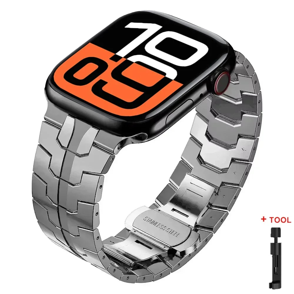 Stainless Steel band for Apple Watch Ultra 2 49mm 46mm 44mm 45mm band metal band for Apple Watch Series 10 9 8 7 6 SE Wristband