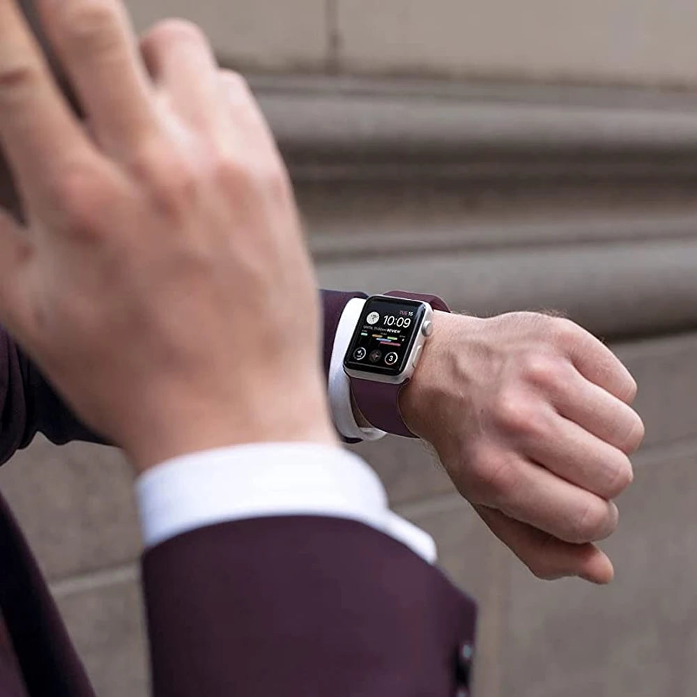 Solo Loop For Apple Watch band 45mm 44mm 40mm 41mm 42mm Ultra 49mm 38mm 44mm correa band Apple Watch Series 9 8 7 SE 3 4 5 6 band