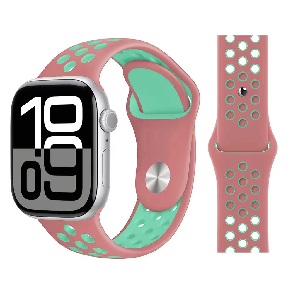 Official band For Apple Watch band 11 42mm 46mm 44mm 41mm 40mm 45mm Silicone band Apple Watch 10 9 8 7 6 5 SE 3 Ultra 3 2 49mm