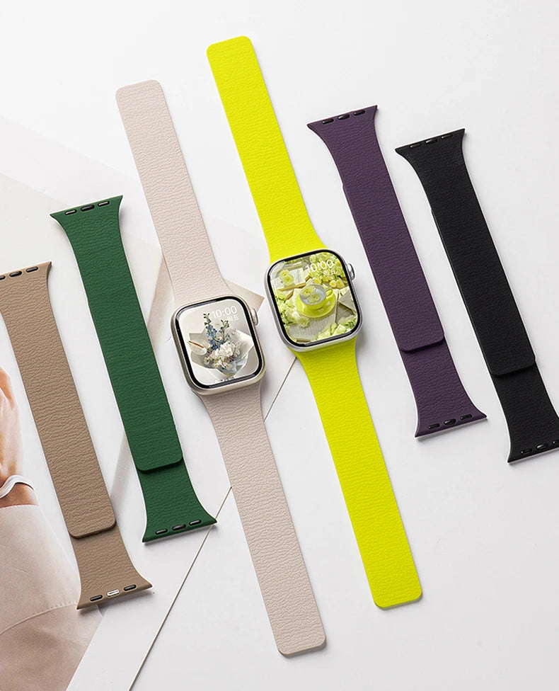 Magnetic band for Apple Watch band Ultra 2 49mm 40mm 44mm 41mm 46mm 45mm 42mm 38mm band correa Apple Watch Series 10 SE 9 8 7 6