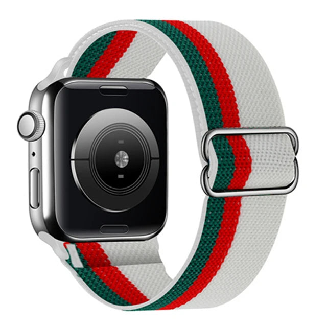 bands For Apple Watch band 44mm 49mm 45mm 41mm 40mm 38mm 42mm correa Adjustable Elastic band Apple Watch 8 SE 7 6 5 3 Ultra 49mm