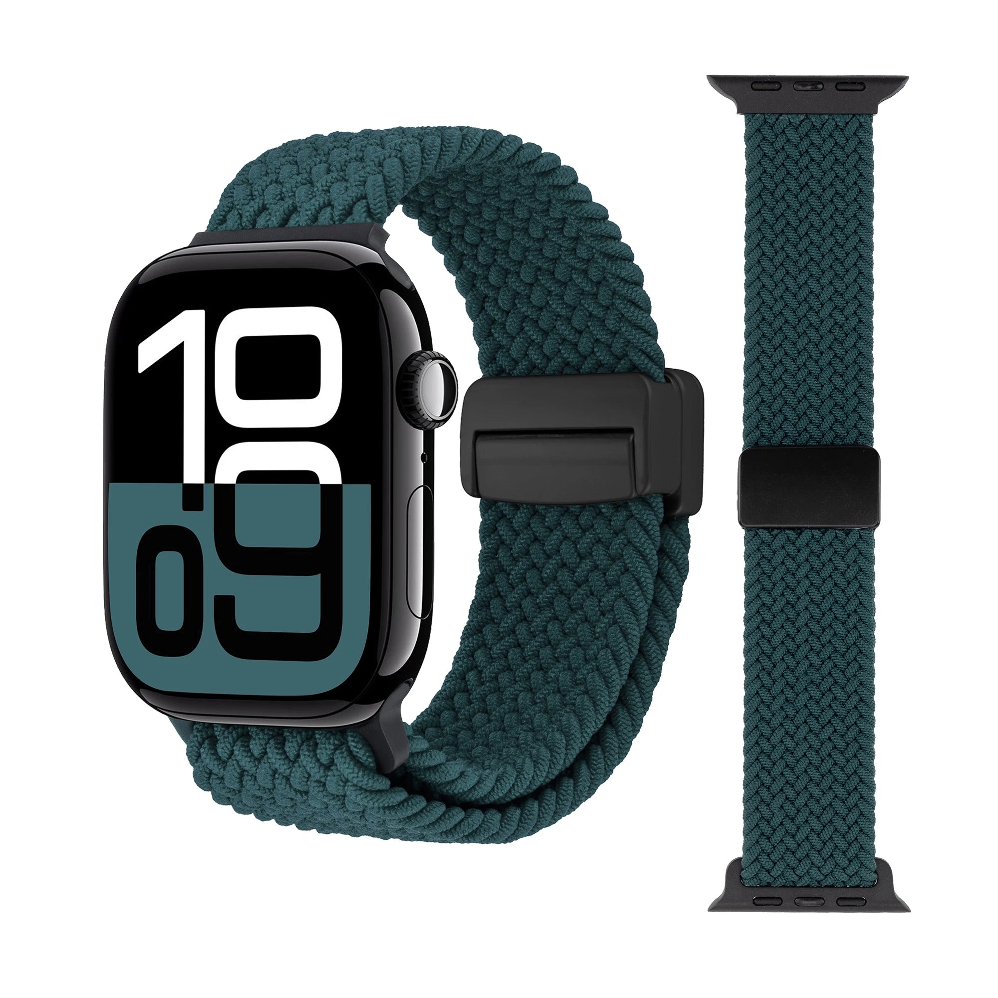 Braided Loop Nylon band for Apple Watch Ultra 2 49mm 46mm 42mm 45mm 41mm Magnetic band Apple Watch 10 9 8 7 6 5 SE 40mm 44mm Band