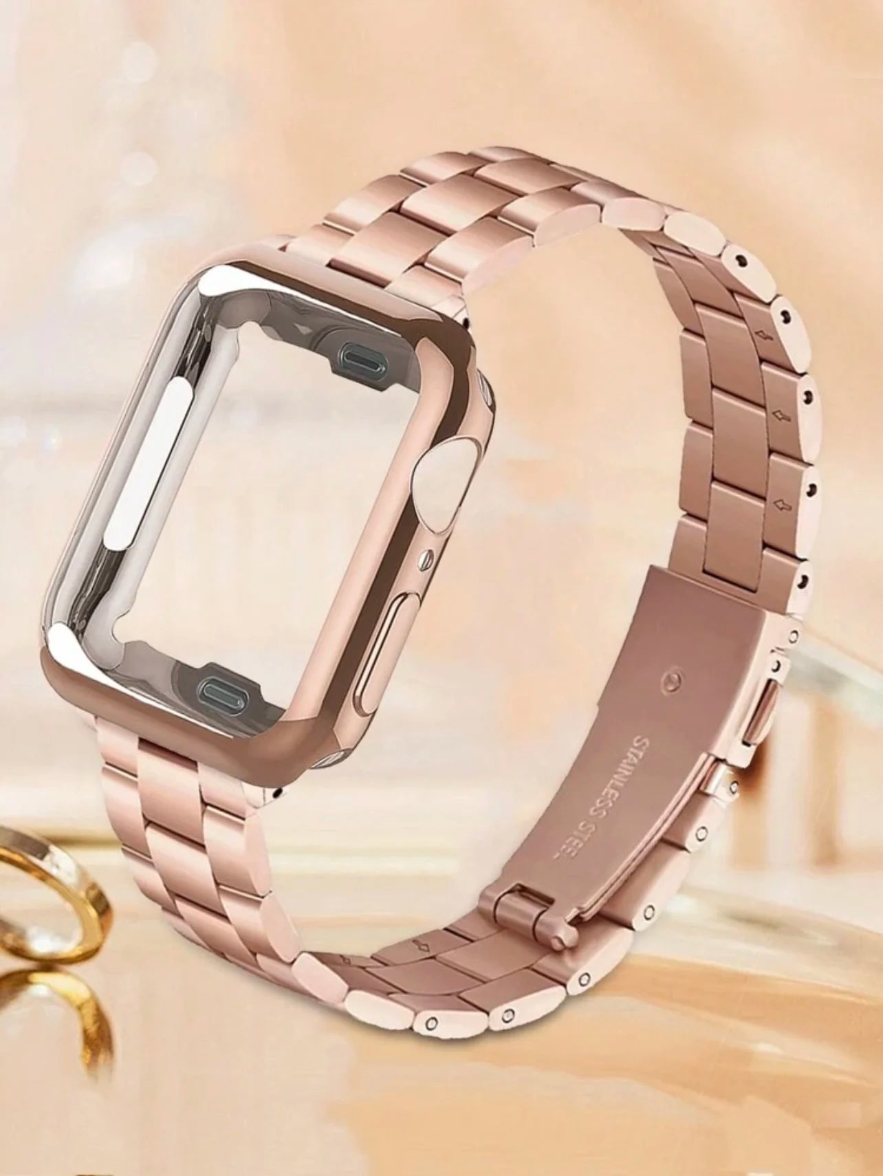 New 2 in1 band protective shell case For Apple Watch cover band Series 11 10 9 8 7 6 5 4 38mm 40mm 41mm 42mm 44mm 45mm 46mm