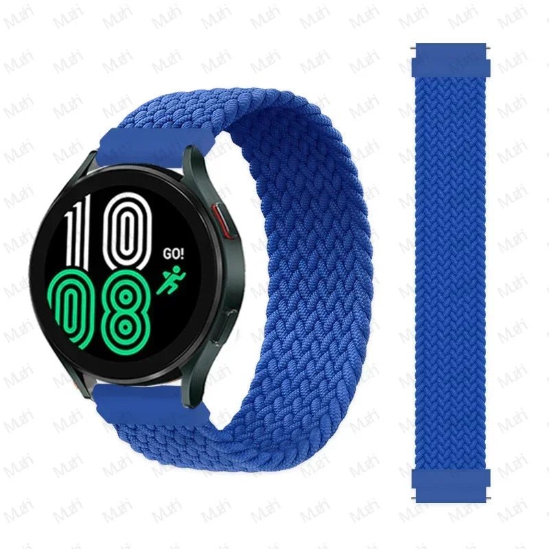 Braided solo loop for Samsung Galaxy Watch 7 44mm 40mm Strap correa Bracelet Galaxy Watch 4 6 Classic 5 pro 45MM 20MM 22MM band