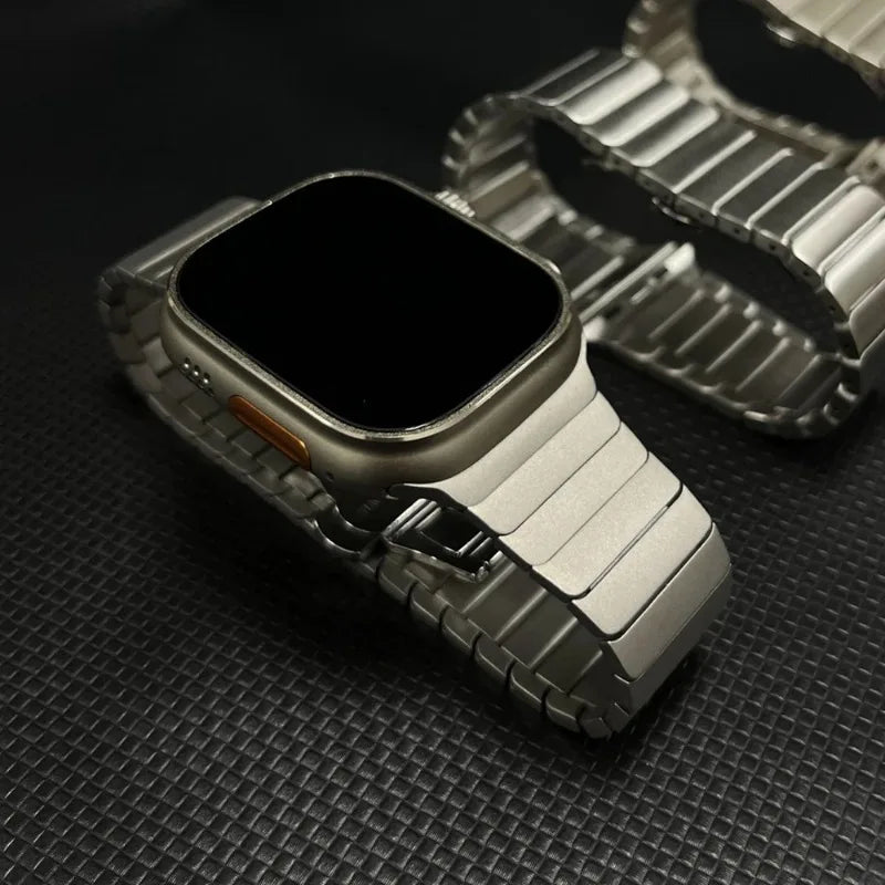 Luxury Stainless Steel band For Apple Watch Series 10 9 46mm 45mm 38mm 42mm 44mm 40mm Link band Apple Watch Ultra 2 49mm metal Band.