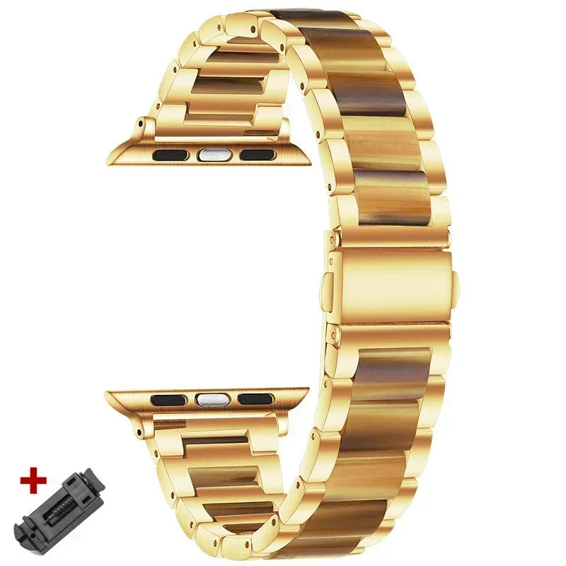 Women Resin band for Apple Watch Ultra 3 2 49mm 11 10 42mm 46mm 9 8 41mm 45mm Luxury band for Apple Watch 6 5 SE 40mm 44mm Band