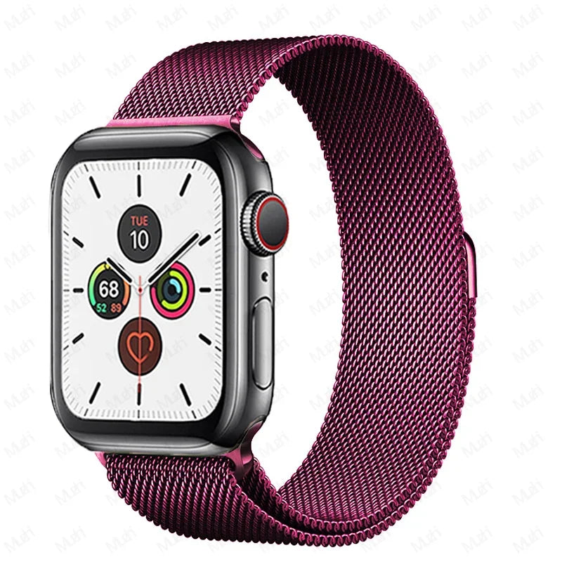 Milanese Loop for Apple Watch band 44mm 40mm 45mm 41mm 42mm 38mm 44mm band Ultra 2 49mm metal band Apple Watch Series 9 8 7 6 SE 5 4 3