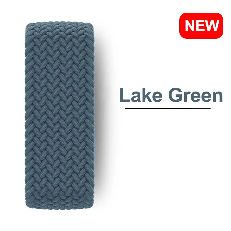 Braided solo loop band For Apple Watch 10 11 band 44mm 40mm 45mm 46mm 49mm 41mm correa band Apple Watch Series SE 8 9 Ultra 2 3