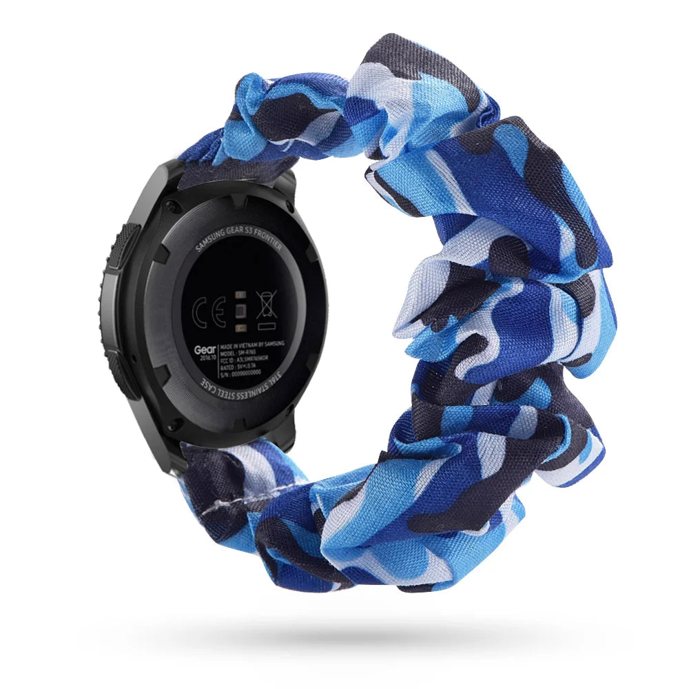 Scrunchie Strap For Samsung Galaxy watch 7/4/5/6 pro 45mm classic 47mm 43mm SOLO LOOP belt correa bracelet HUAWEI GT 2 2e 3 band