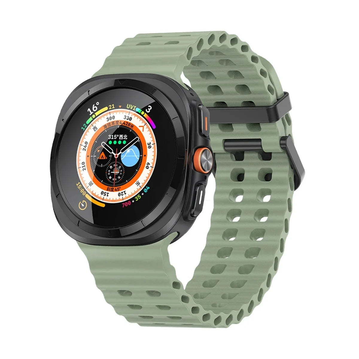 Silicone Breathable Strap For Samsung Galaxy Watch Ultra 47mm Marine Wristband Bracelet Galaxy Watch Ultra(2025) 47mm Watchband