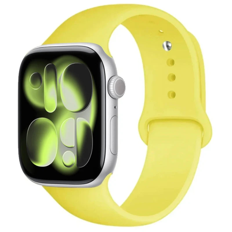 For Apple Watch band 46mm 42mm 45mm 44mm 40mm Silicone sport band Apple Watch Series 11 10 8 7 6 5 4 SE 9 Ultra 3 2 49mm band