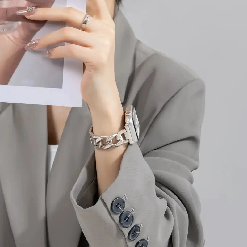 Metal band for Apple Watch 10 Ultra 46mm 9 8 7 band 42mm 45mm 41mm Women Belt band Apple Watch Series 6 SE 40mm 44mm 49mm Watchband