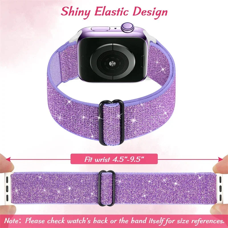 Sport Nylon band for Apple Watch Ultra 3 2 1 49mm 41mm 45mm 42mm 46mm 40mm 44mm Elastic band Series 11 10 9 8 7 6 5 4 SE Band