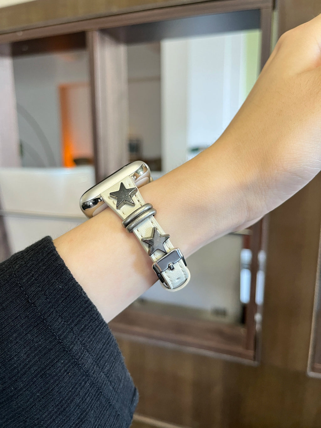 Slim star For Apple Watch band women Ultra 11 10 9 8 7 6 5 4 3 2 1 SE 38mm 40mm 41mm 42mm 44mm 45mm 46mm Leather Loop