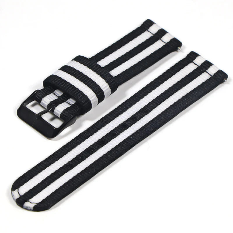 22mm Nylon watch strap For Samsung Galaxy watch 46mm 42mm Active2 Active1 Gear S3 frontier Sports nylon bang