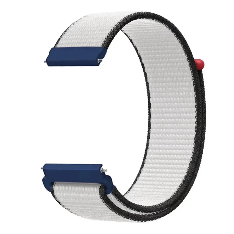 20mm 22mm Nylon Strap for Samsung Galaxy Watch 7/6/5/4 Huawei Watch 5/GT5/4/3 Pro 46mm Breathable Band for Garmin 970 965 955 55