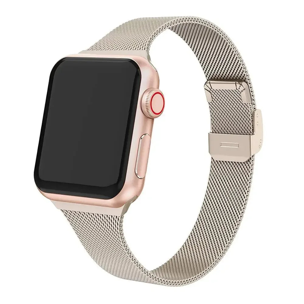 Milanese band for Apple Watch 44mm 40mm 45mm 41mm 46mm 42mm 38mm 49mm metal band Apple Watch Series 10 Ultra 9 8 7 6 5 4 3 SE band