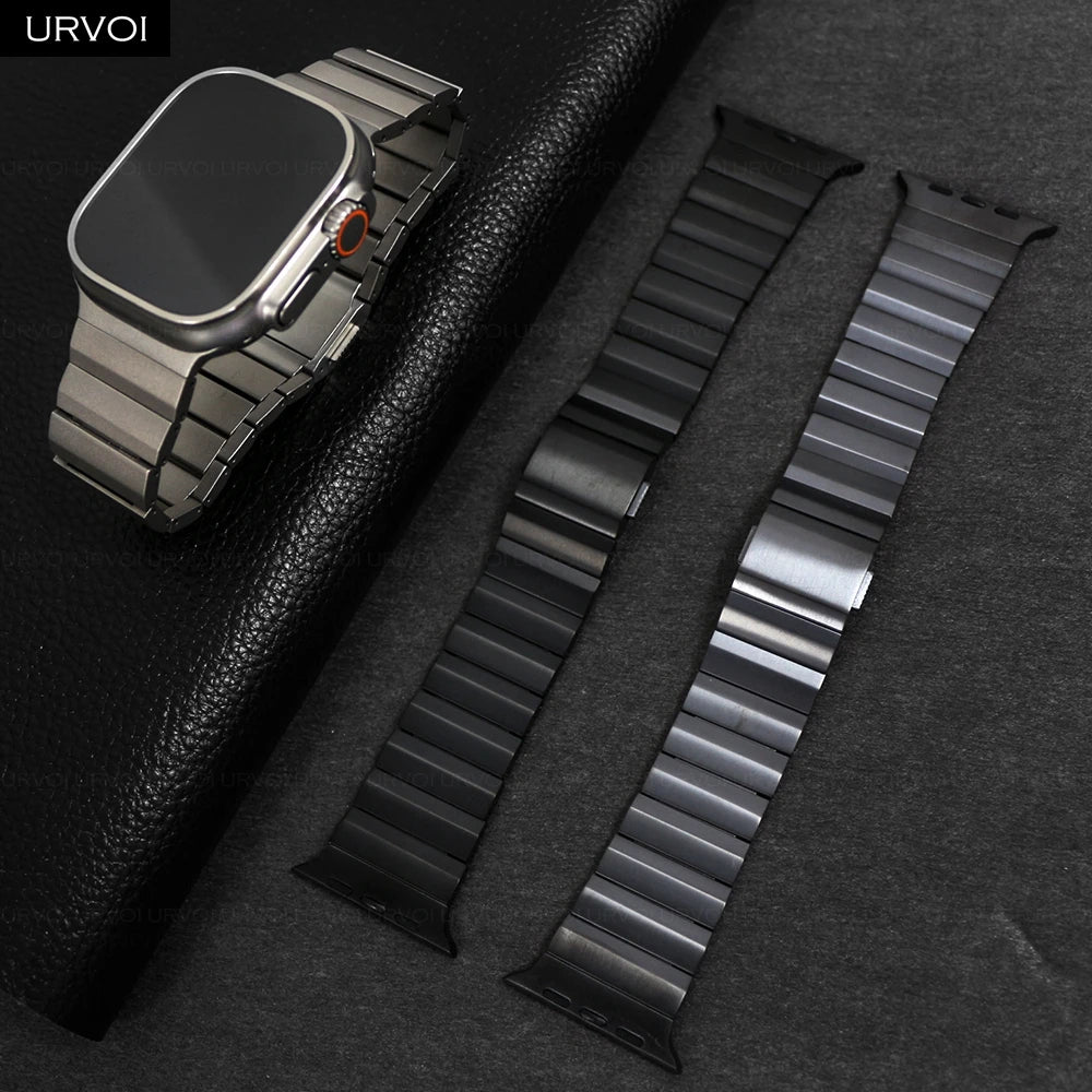 URVOI Titanium band for Apple Watch Ultra 3 2 Series 11 10 9 8 7 6 SE band for Apple Watch Magnet Closure accessories 46mm 49mm