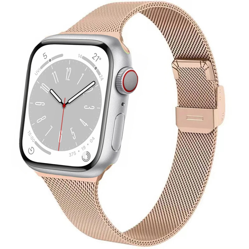 Milanese band for Apple Watch 44mm 40mm 45mm 41mm 46mm 42mm 38mm 49mm metal band Apple Watch Series 11 10 Ultra 9 8 7 6 5 SE3 band