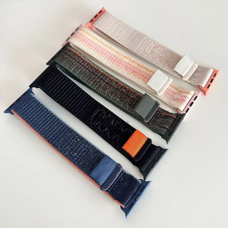 Sport band for Apple Watch band 49mm for Apple Watch S11 S10 9 8 7 6 5 4 3 SE Ultra 2 3 Nylon Loop band 46mm 45mm 44mm 41mm 42mm