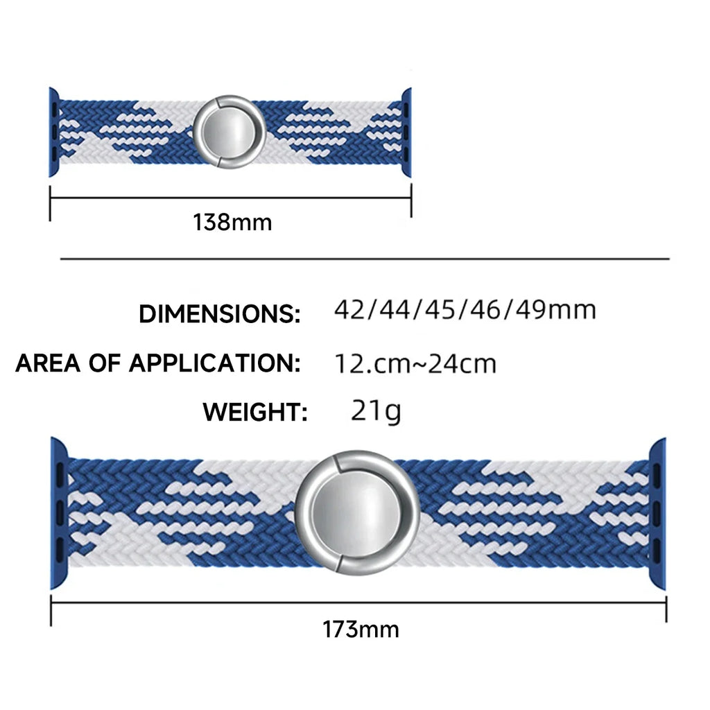 Braided band For Apple Watch band 44mm 40mm 45mm 49mm 41mm 38mm buckle band Apple Watch Series SE 10 9 8 7 6 Ultra 2 Magnetic Band