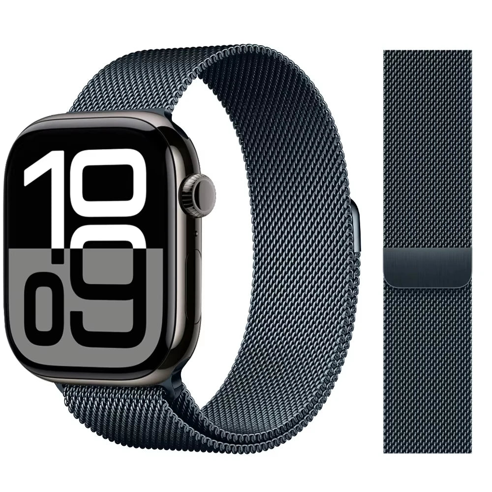 Milanese Loop band For Apple Watch band 11 42mm 46mm 44mm 40mm 41mm 45mm 49mm bands Apple Watch Series 10 9 8 7 6 Se3 Ultra 3 2