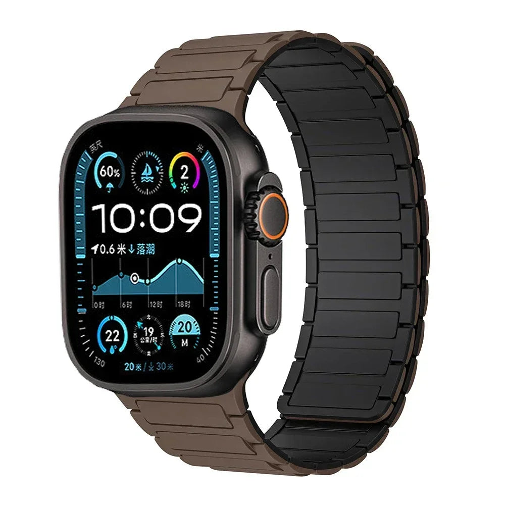 Magnetic Loop band for Apple Watch Ultra 2 1 band 49mm 10 9 8 7 46mm 42mm 45mm 41mm Silicone band Apple Watch 6 5 4 SE 40mm 44mm