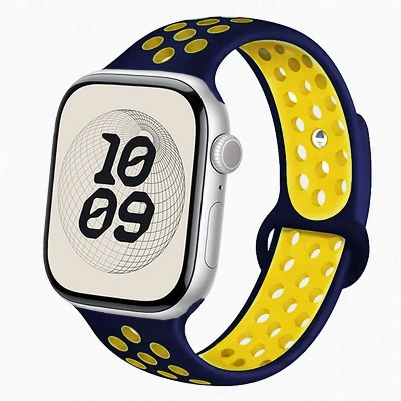 For Apple Watch 11 band S11 46mm 42mm 45mm 44mm 49mm 40mm 41mm Silicone band Sport band Apple Watch Series 10 8 7 6 5 9 SE Ultra3 2