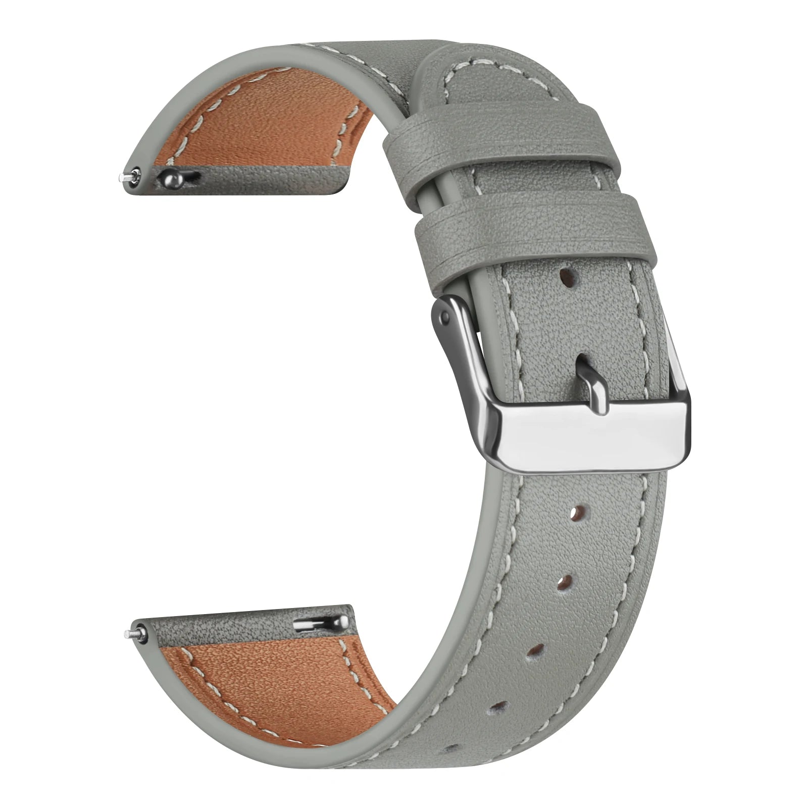 20mm Leather Band For Samsung Galaxy Watch FE 7 6 5 4 40mm 44mm/Watch 4 6 Classic 43 47mm/Active 2/5Pro 45mm/Watch 3 41mm Strap