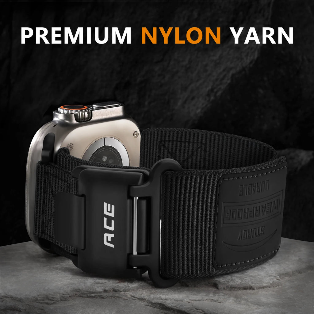 Magnetic Buckle Nylon band for Apple Watch band 44mm 45mm 46mm Ultra 2 49mm 42mm 44mm 45mm Men band for Apple Watch Series7 8 9 SE 456S